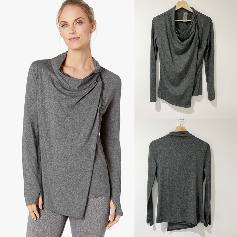 SHAPE activewear Women's grey Odyssey Cardigan Wrap Sz XS